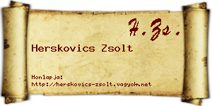 Herskovics Zsolt névjegykártya